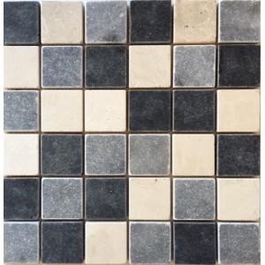 2x2 Mix Tumbled Marble Mosaic